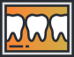cartoon teeth on screen