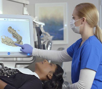 ITero scanner images for Invisalign treatment plan