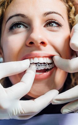 patient getting Invisalign 