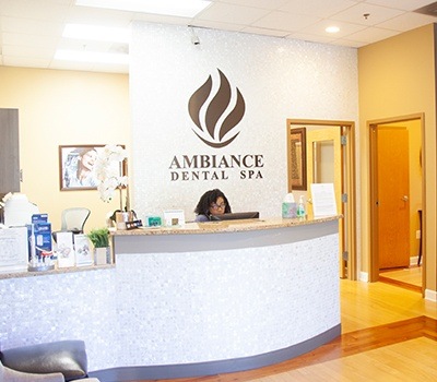 Dental office reception desk